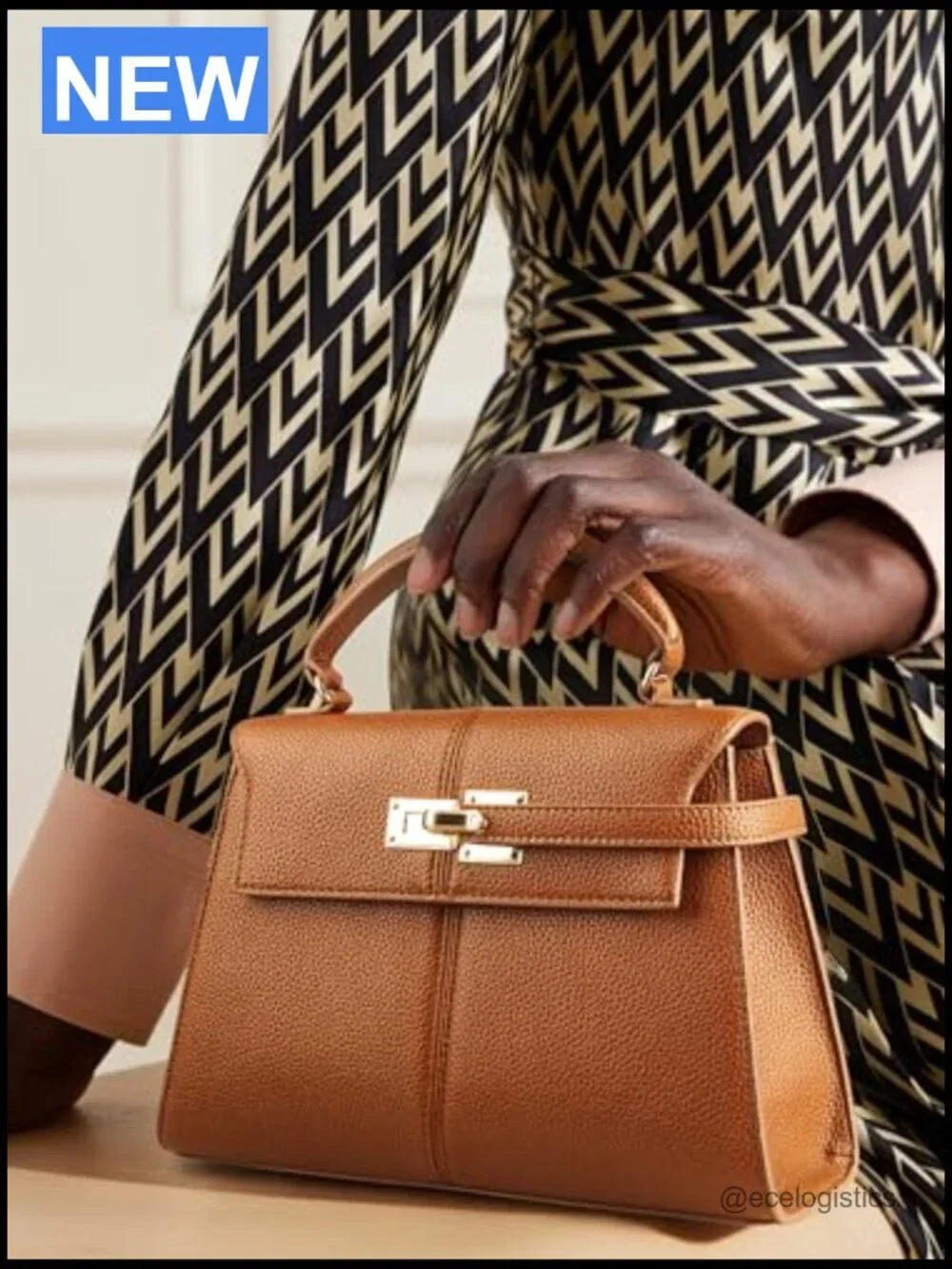 Top Handle Handbag Vegan Leather Crossbody Satchel Large